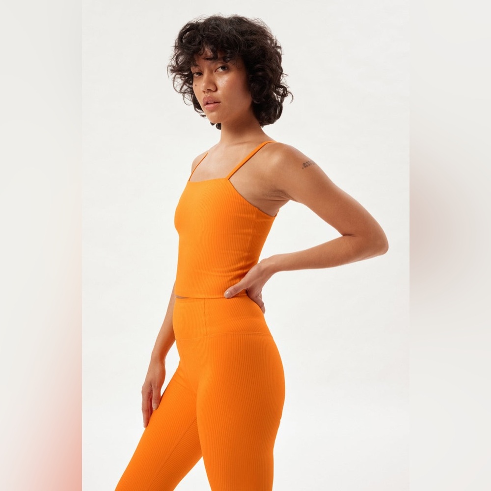 Girlfriend Collective RIB Devon Compressive Cami in Heat
